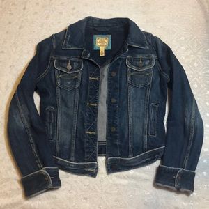 Abercrombie & Fitch distressed denim jacket